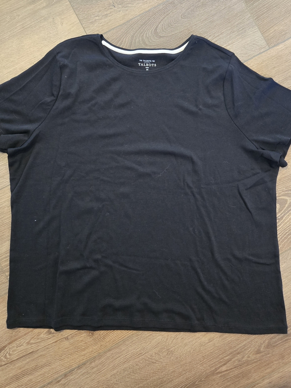 Talbots Black Short Sleeve Crewneck Tee